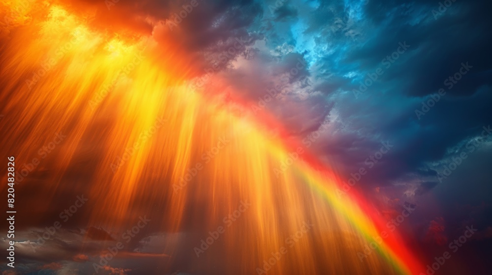 Background Colorful Rainbow in the Sky Background Colorful Rainbow in the Sky