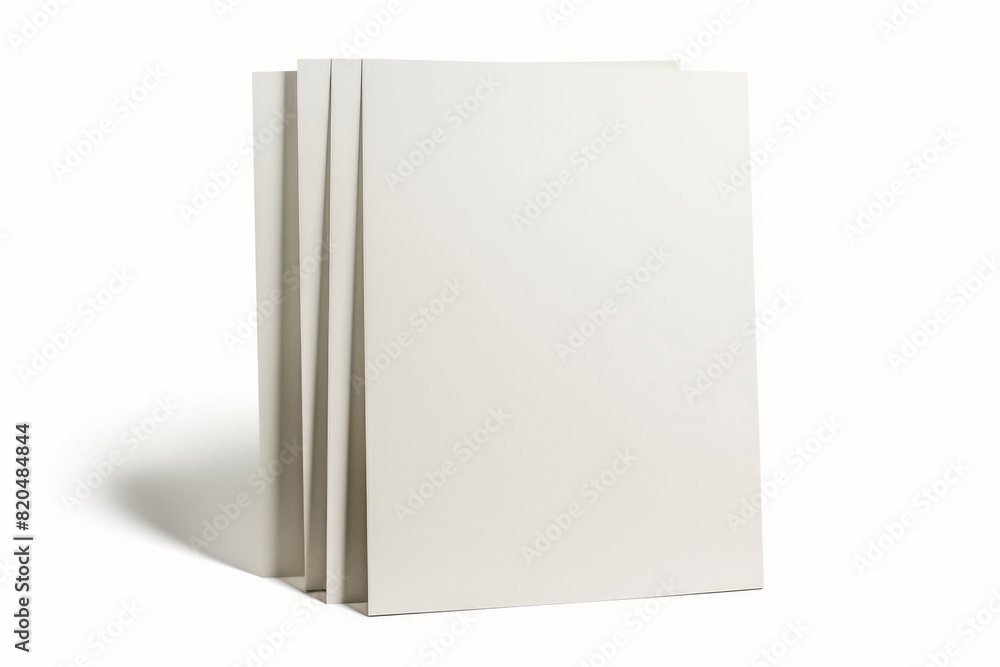 Paper Mockup on Isolated Background created with Generative AI Paper Mockup on Isolated Background created with Generative AI