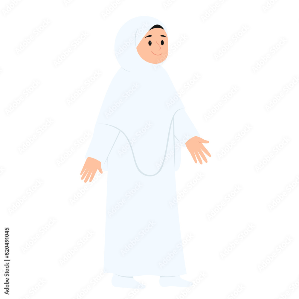 Pilgrims Women Hajj Illustration Pilgrims Women Hajj Illustration