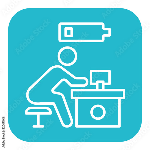 Tired vector icon. Can be used for Comfort iconset.
