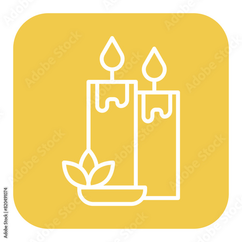 Scented Candle vector icon. Can be used for Comfort iconset.