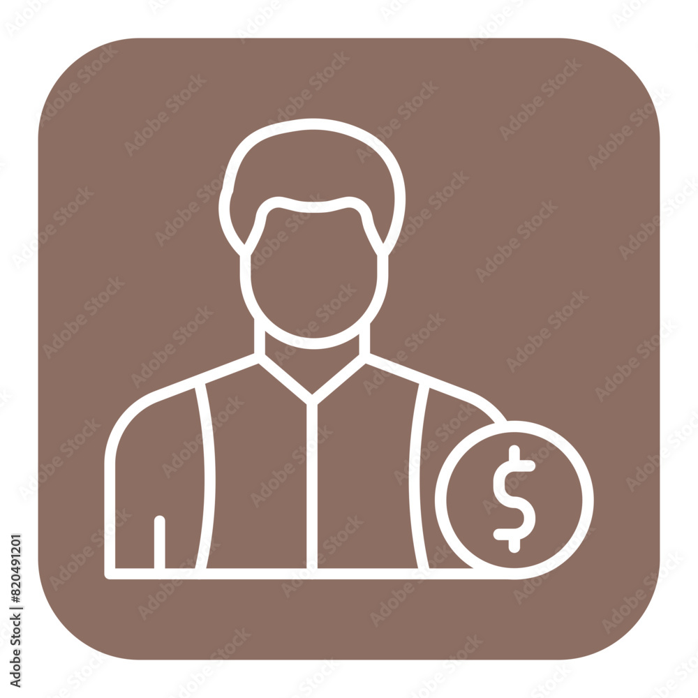 Investor vector icon. Can be used for Home Based Business iconset. Investor vector icon. Can be used for Home Based Business iconset.