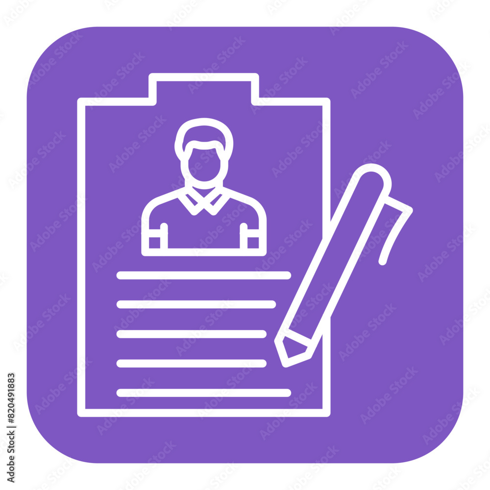 Resume vector icon. Can be used for Job Search iconset. Resume vector icon. Can be used for Job Search iconset.