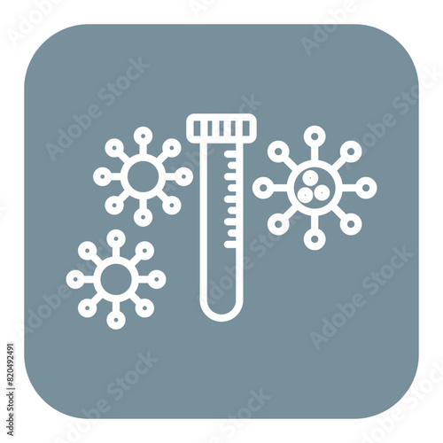 PCR Test vector icon. Can be used for Travel Agency iconset.