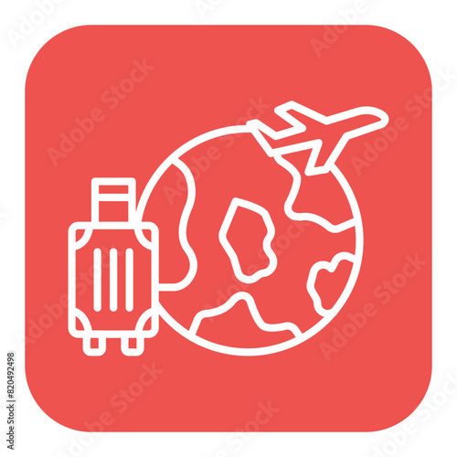 International Tourism vector icon. Can be used for Travel Agency iconset.