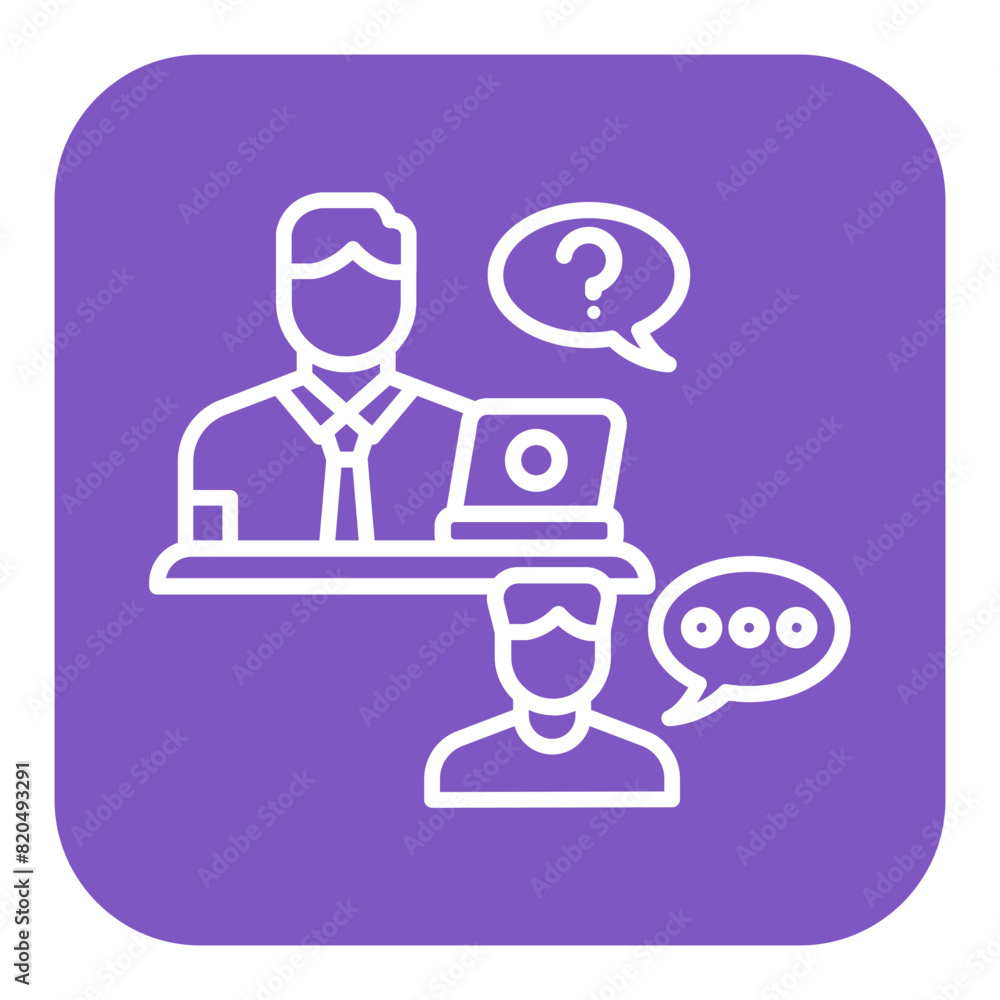 Questions And Answers vector icon. Can be used for Online Education iconset. Questions And Answers vector icon. Can be used for Online Education iconset.
