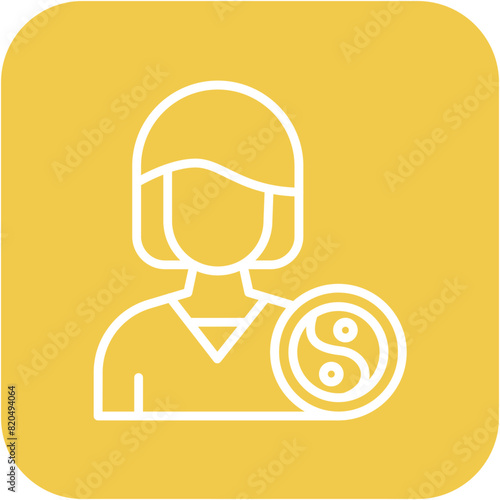 Therapist vector icon. Can be used for Women iconset.