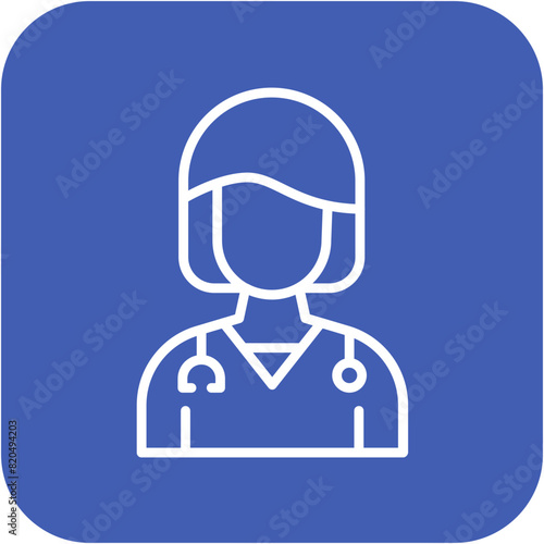 Doctor vector icon. Can be used for Women iconset.