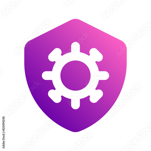 antivirus gradient icon