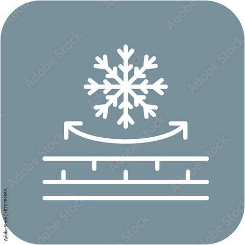 Snowproof Fabric vector icon. Can be used for Fabric Features iconset. photo