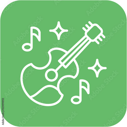 Guitar vector icon. Can be used for Instrument iconset.