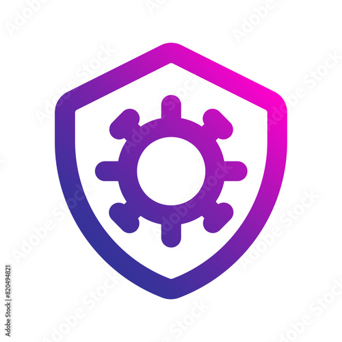 antivirus gradient icon