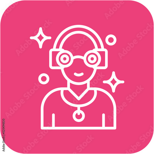 Trance vector icon. Can be used for Instrument iconset.