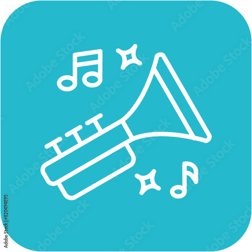 Blues vector icon. Can be used for Instrument iconset.
