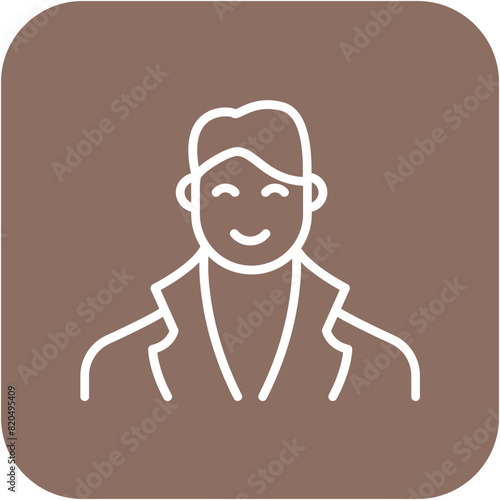 Cosmetologist vector icon. Can be used for Diversity iconset.