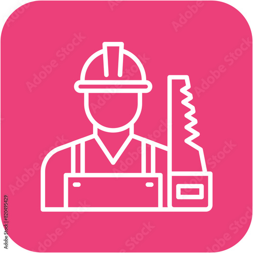 Carpenter vector icon. Can be used for Diversity iconset.