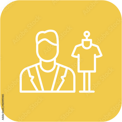 Fashion Designer vector icon. Can be used for Diversity iconset.