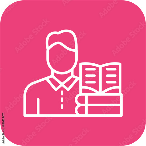 Librarian vector icon. Can be used for Diversity iconset.