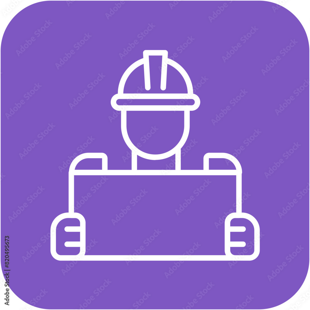 Architect vector icon. Can be used for Diversity iconset.