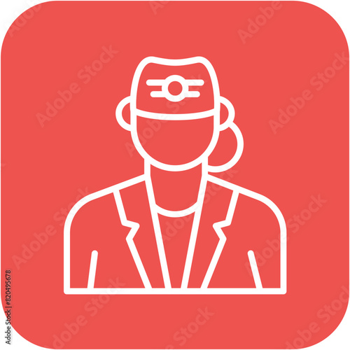 Flight Attendant vector icon. Can be used for Diversity iconset.