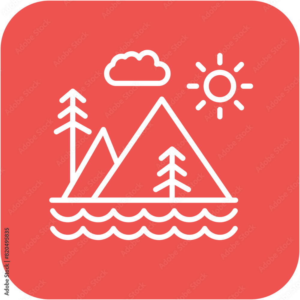 Mountains vector icon. Can be used for Beach Resort iconset. Mountains vector icon. Can be used for Beach Resort iconset.