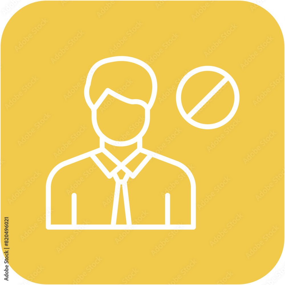 Account Restriction vector icon. Can be used for Casino iconset. Account Restriction vector icon. Can be used for Casino iconset.