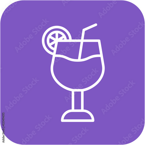 Free Drinks vector icon. Can be used for Casino iconset.