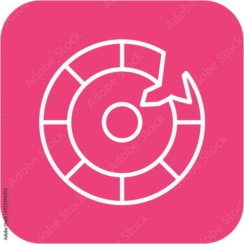 Broke vector icon. Can be used for Casino iconset.