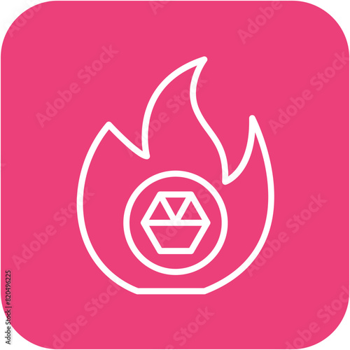 Pyrometallurgy vector icon. Can be used for Mettalurgy iconset.