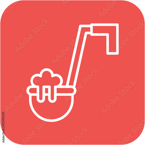 Ladle vector icon. Can be used for Mettalurgy iconset.