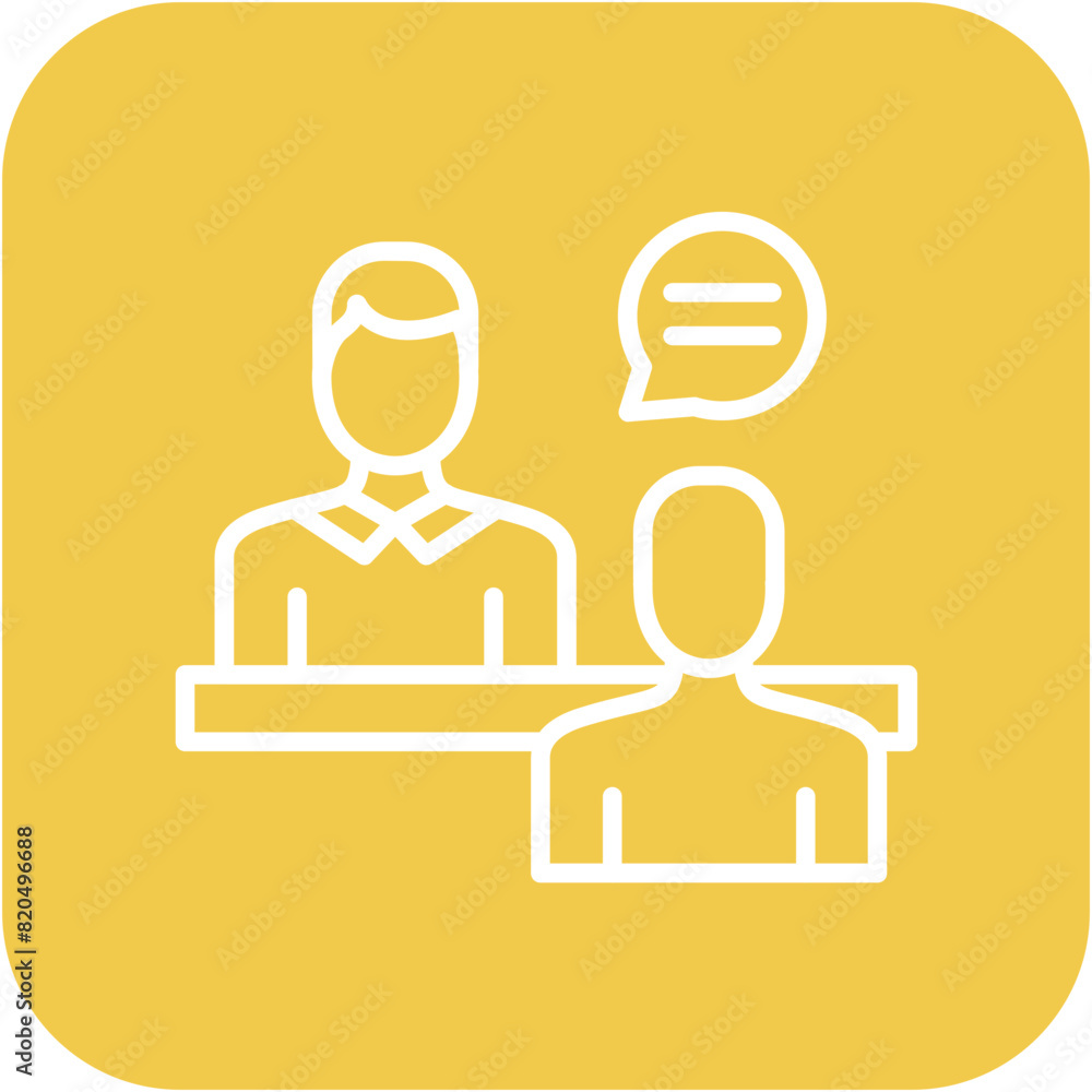 Counselor Male vector icon. Can be used for Psychology iconset. Counselor Male vector icon. Can be used for Psychology iconset.