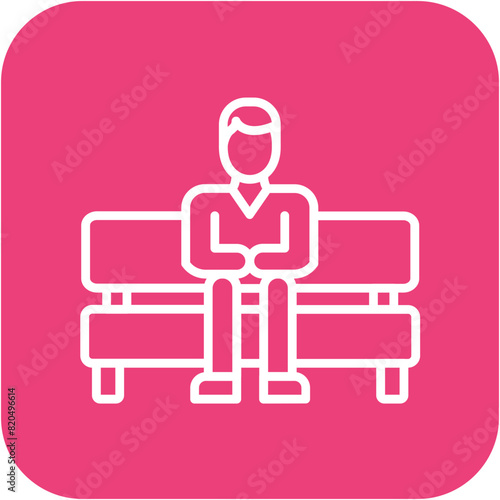 Loneliness vector icon. Can be used for Psychology iconset.