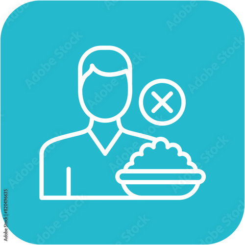 Eating Disorders vector icon. Can be used for Psychology iconset.