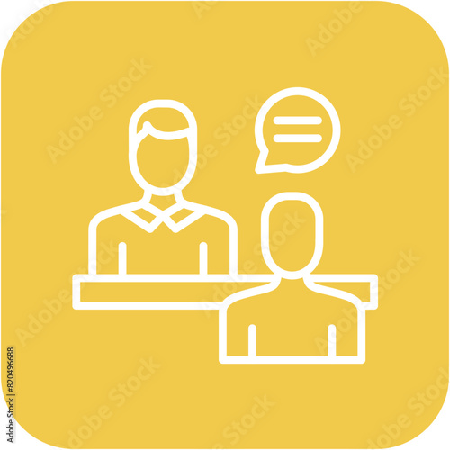 Counselor Male vector icon. Can be used for Psychology iconset.