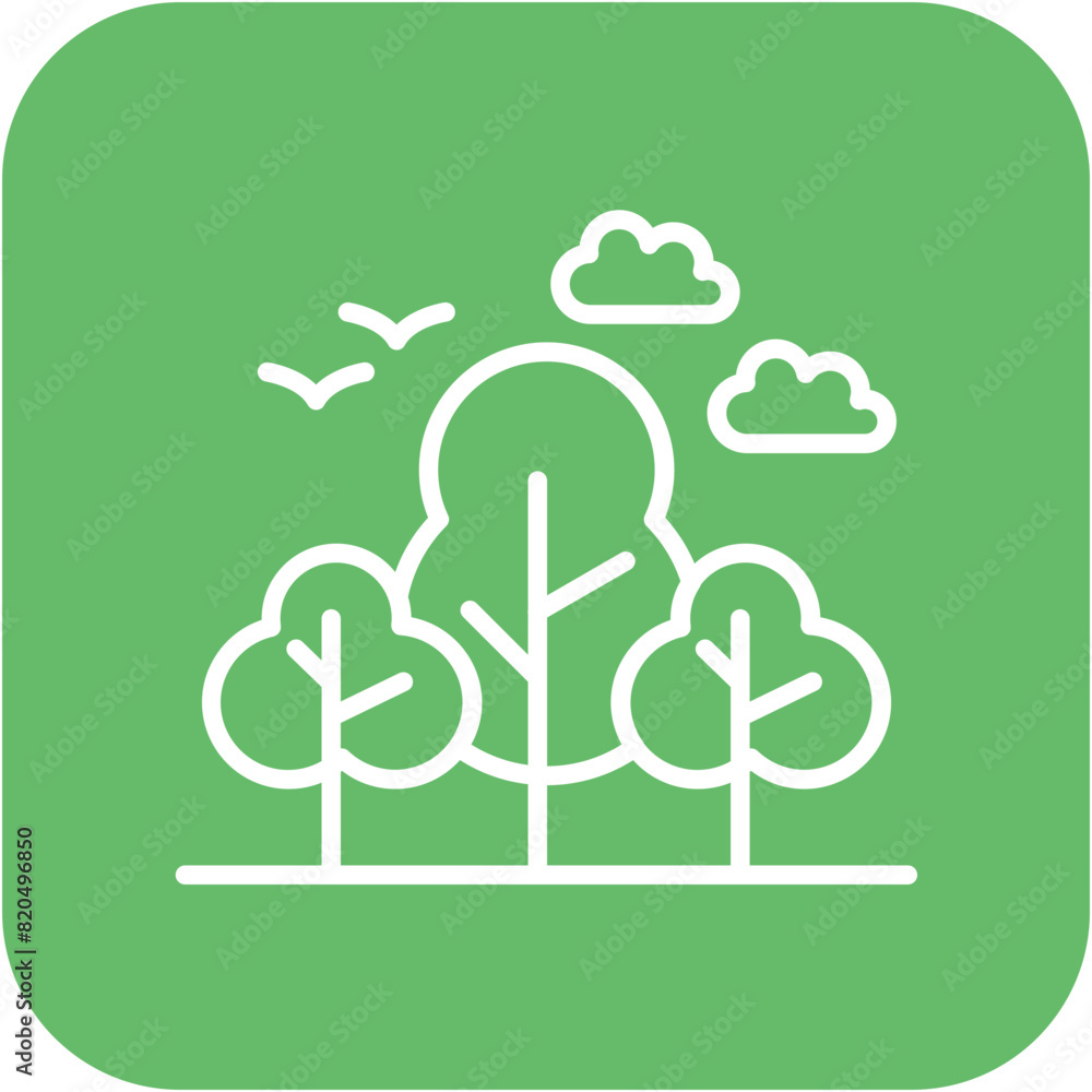 Forest vector icon. Can be used for Adventure iconset. Forest vector icon. Can be used for Adventure iconset.