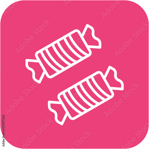 Candy vector icon. Can be used for Nutrition iconset.