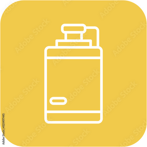 Hip Flask vector icon. Can be used for Trekking iconset.