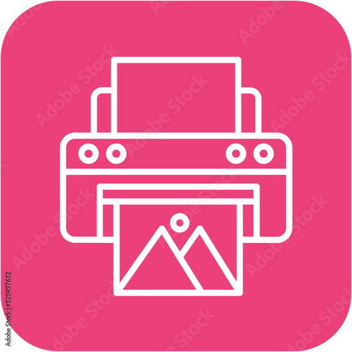 Print vector icon. Can be used for Printing iconset.