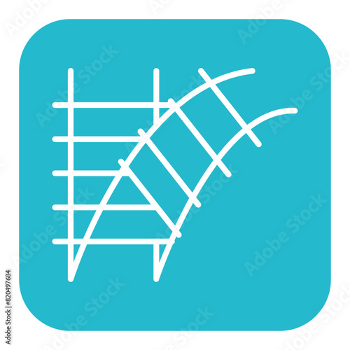 Switch Tracks vector icon. Can be used for Railway iconset.