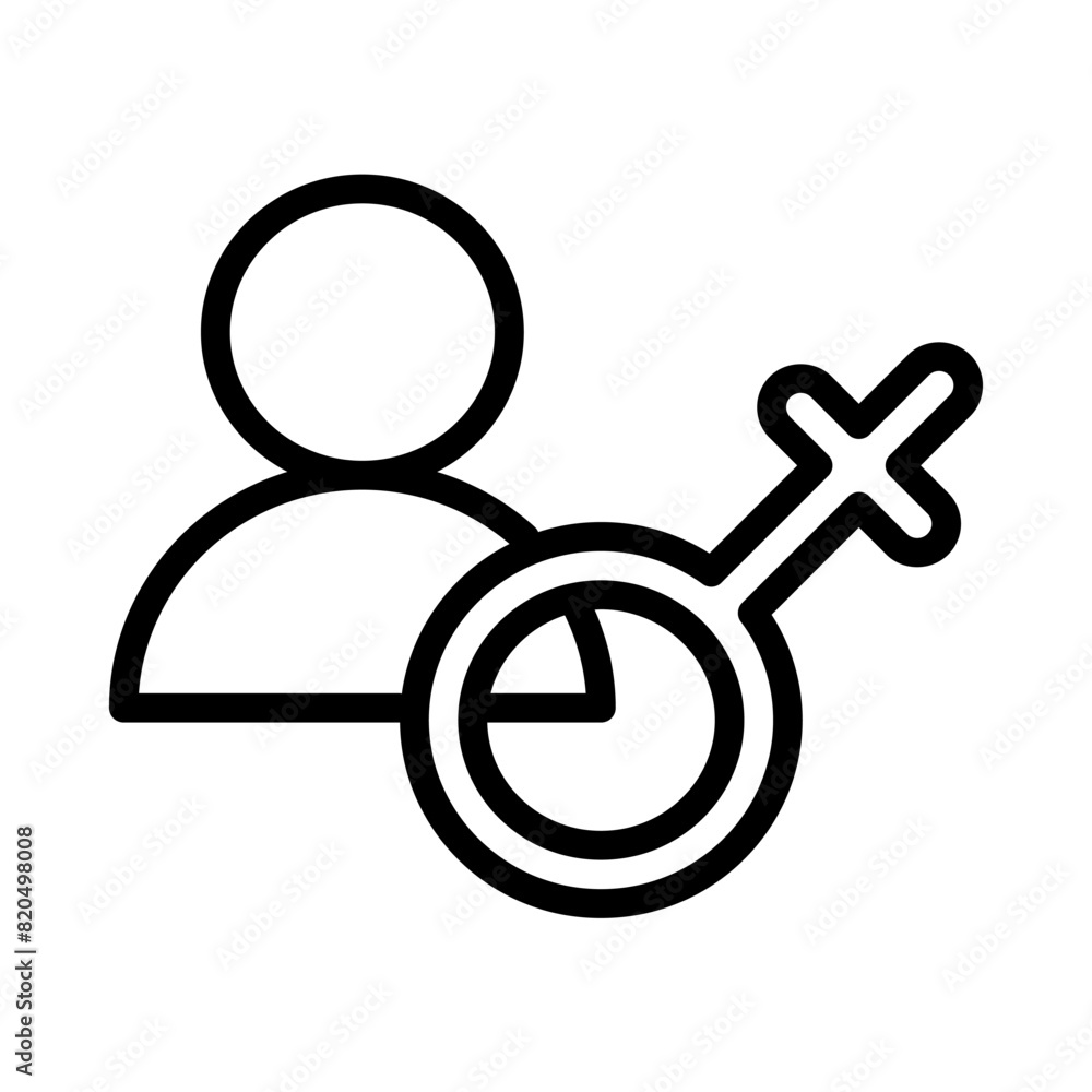 Women icon or logo illustration outline black style Women icon or logo illustration outline black style