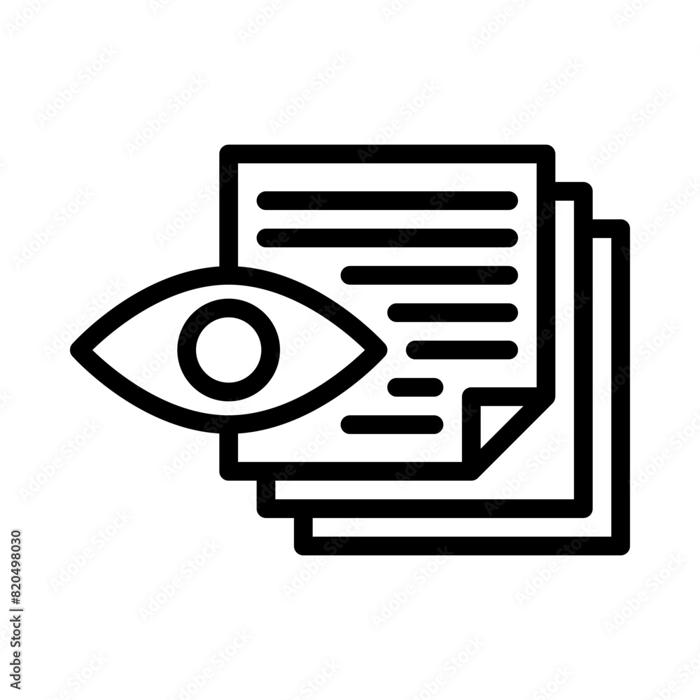 Review icon or logo illustration outline black style Review icon or logo illustration outline black style