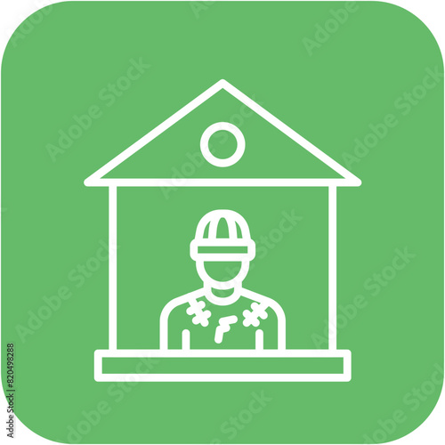 Shelter vector icon. Can be used for Homeless iconset.