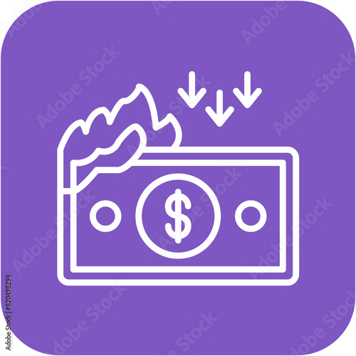 Bankruptcy vector icon. Can be used for Homeless iconset.