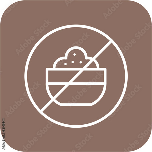 No Food vector icon. Can be used for Homeless iconset.