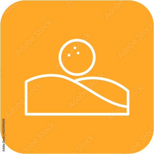 Bunker vector icon. Can be used for Golf iconset.
