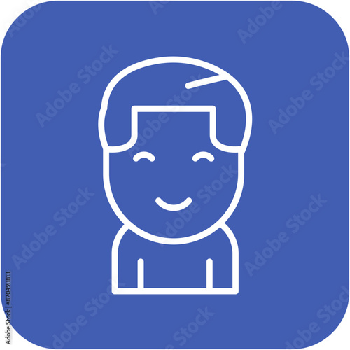 Boy vector icon. Can be used for Child Adoption iconset.