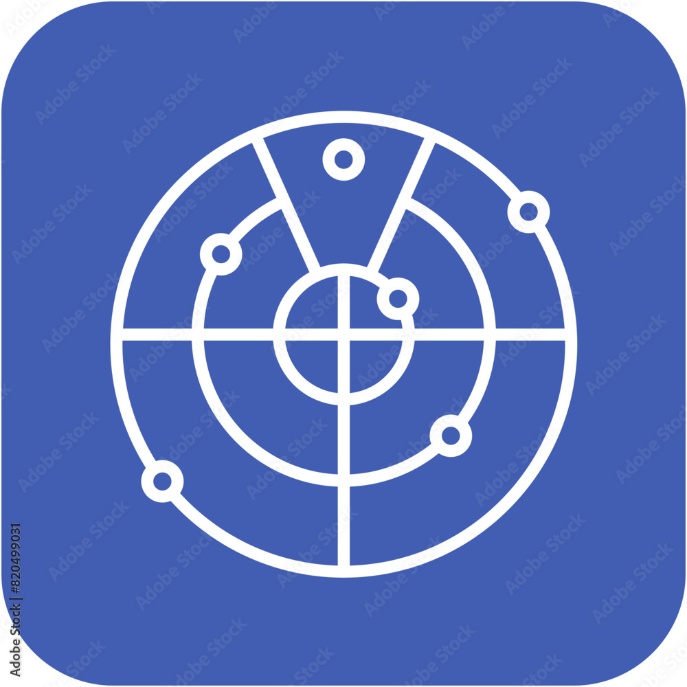 Radar vector icon. Can be used for Shooting iconset. Radar vector icon. Can be used for Shooting iconset.