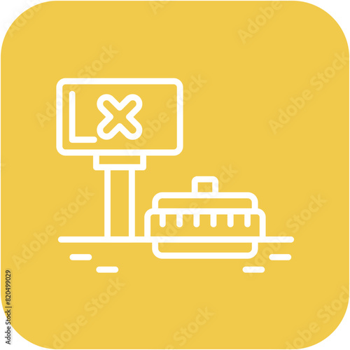 Antitank vector icon. Can be used for Shooting iconset.