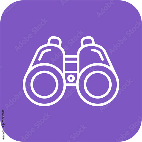 Binoculars vector icon. Can be used for Shooting iconset.