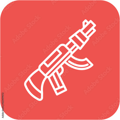 Rifle vector icon. Can be used for Shooting iconset.